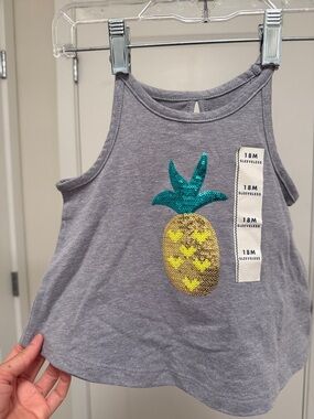 Cat & Jack Sequin Sleeveless Top